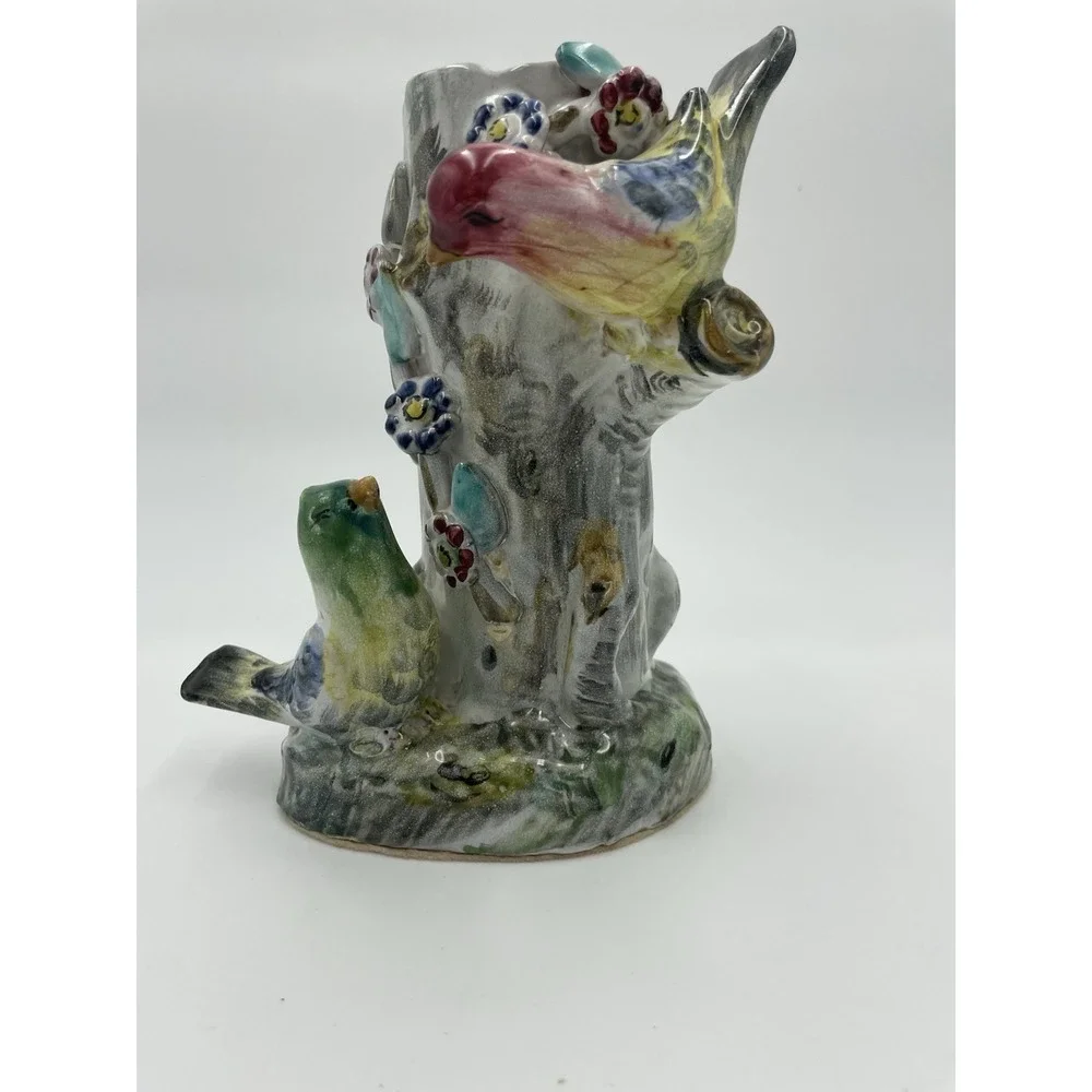 Vintage Ceramic Double Bird Spill Vase or Flower Vase Japan 7